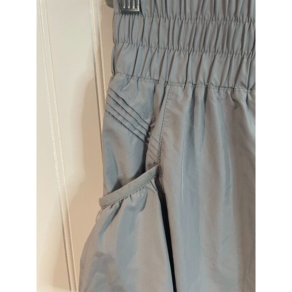 Free People FP Movement Get Your Flirt On Shorts Wide Waist Arctic Mist Gray M - Picture 6 of 16